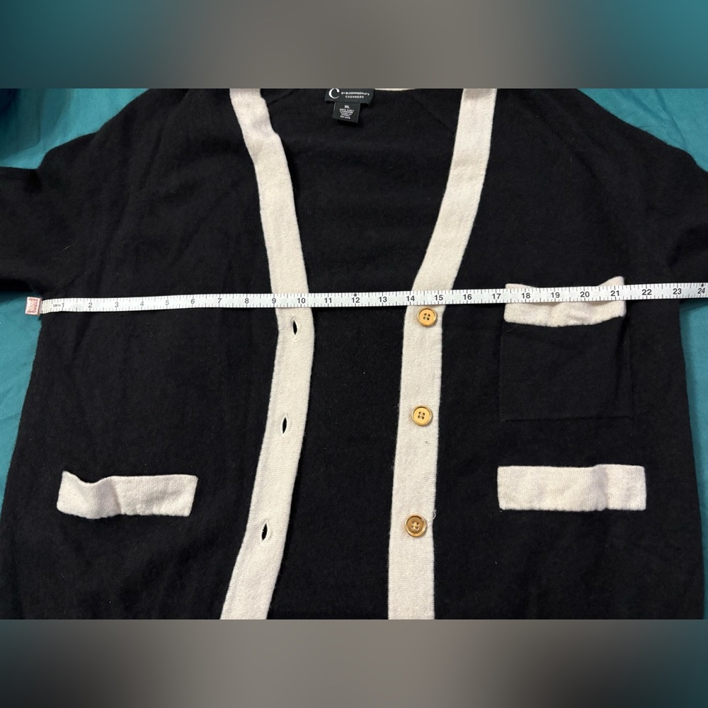 C By Bloomingdale’s 100% Cashmere Cardigan - Picture 5 of 5